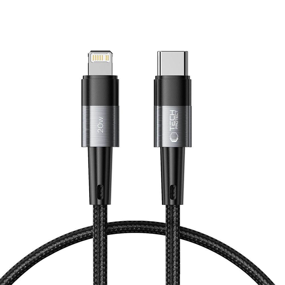 Кабель Tech-Protect UltraBoost Lightning / USB-C PD 20W 3A 0,25 м - серый