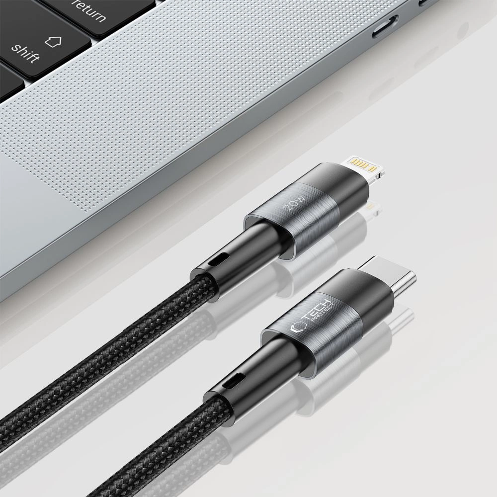 Кабель Tech-Protect UltraBoost Lightning / USB-C PD 20W 3A 0,25 м - серый