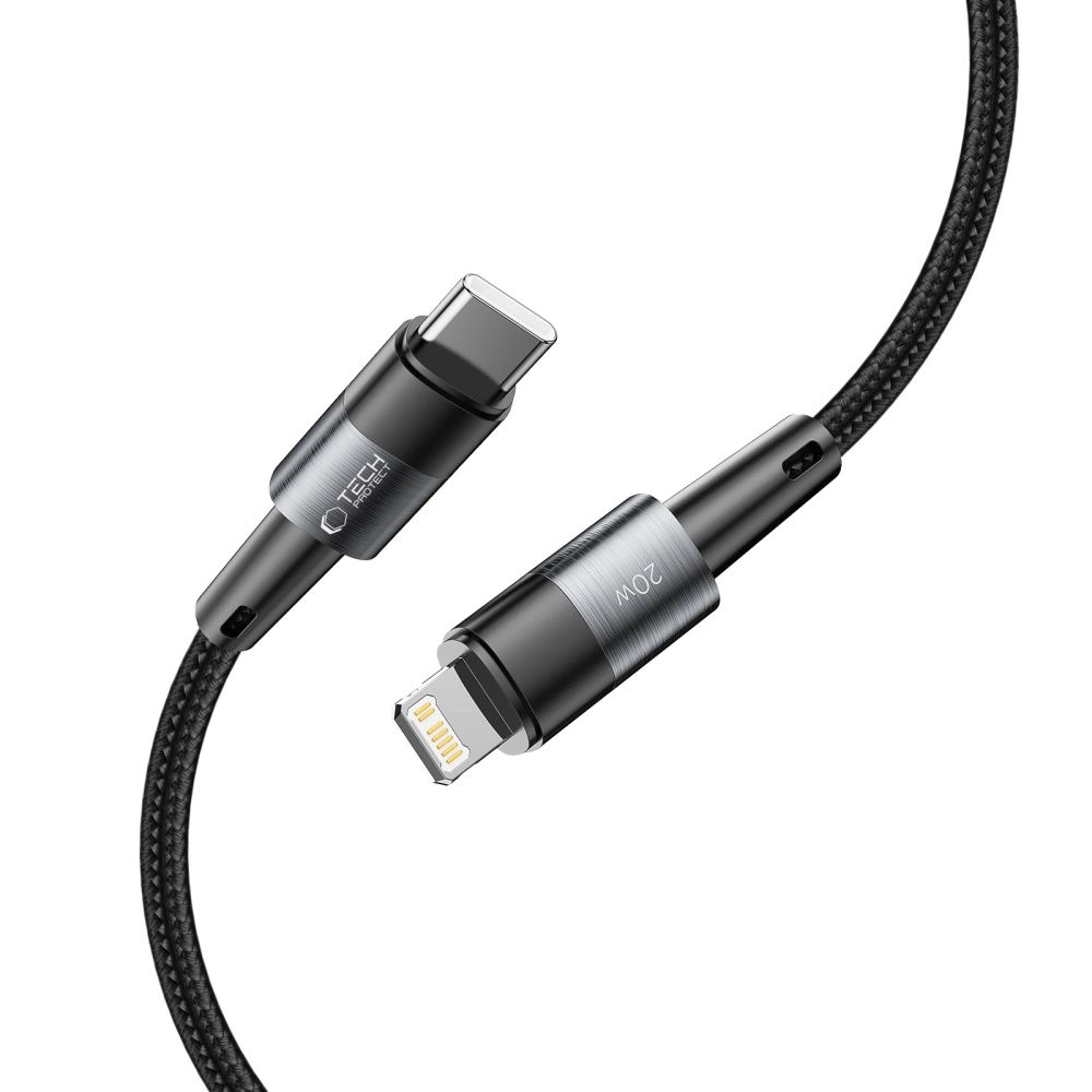 Кабель Tech-Protect UltraBoost Lightning / USB-C PD 20W 3A 0,25 м - серый