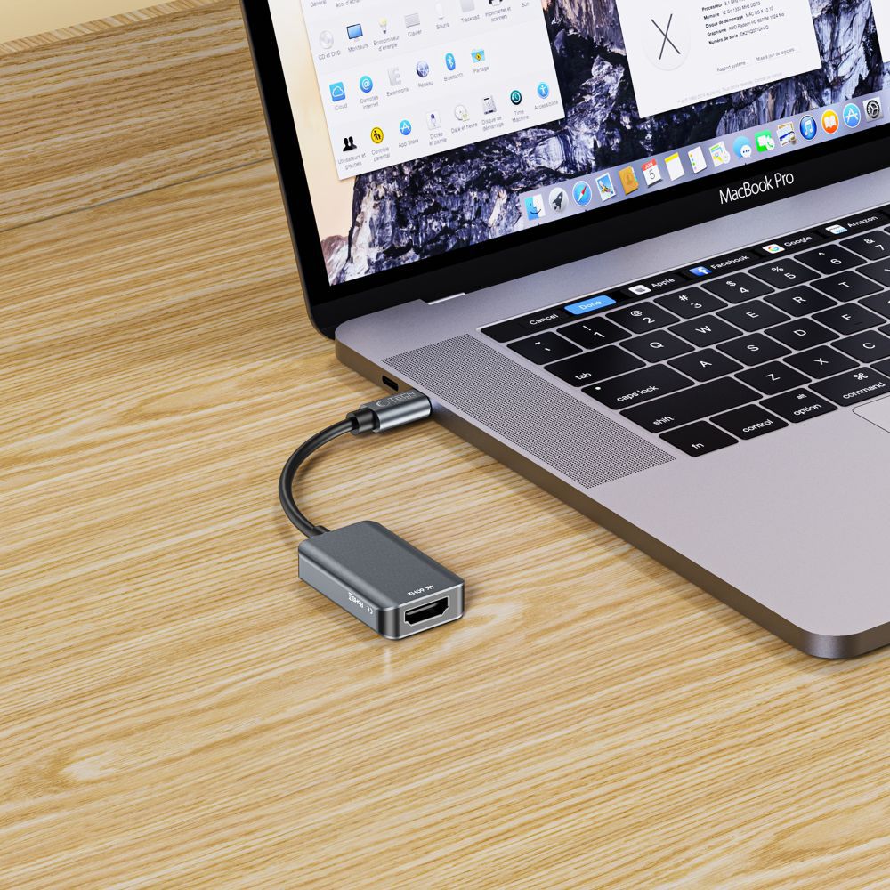 Адаптер Tech-Protect UltraBoost USB-C на HDMI 4K 60Hz, черный