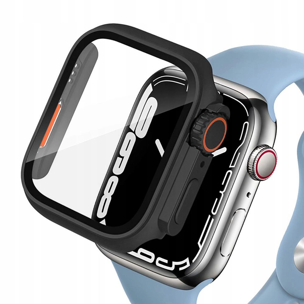 Чехол Tech-Protect Defense360 для Apple Watch 7 (45 мм) - черный и оранжевый