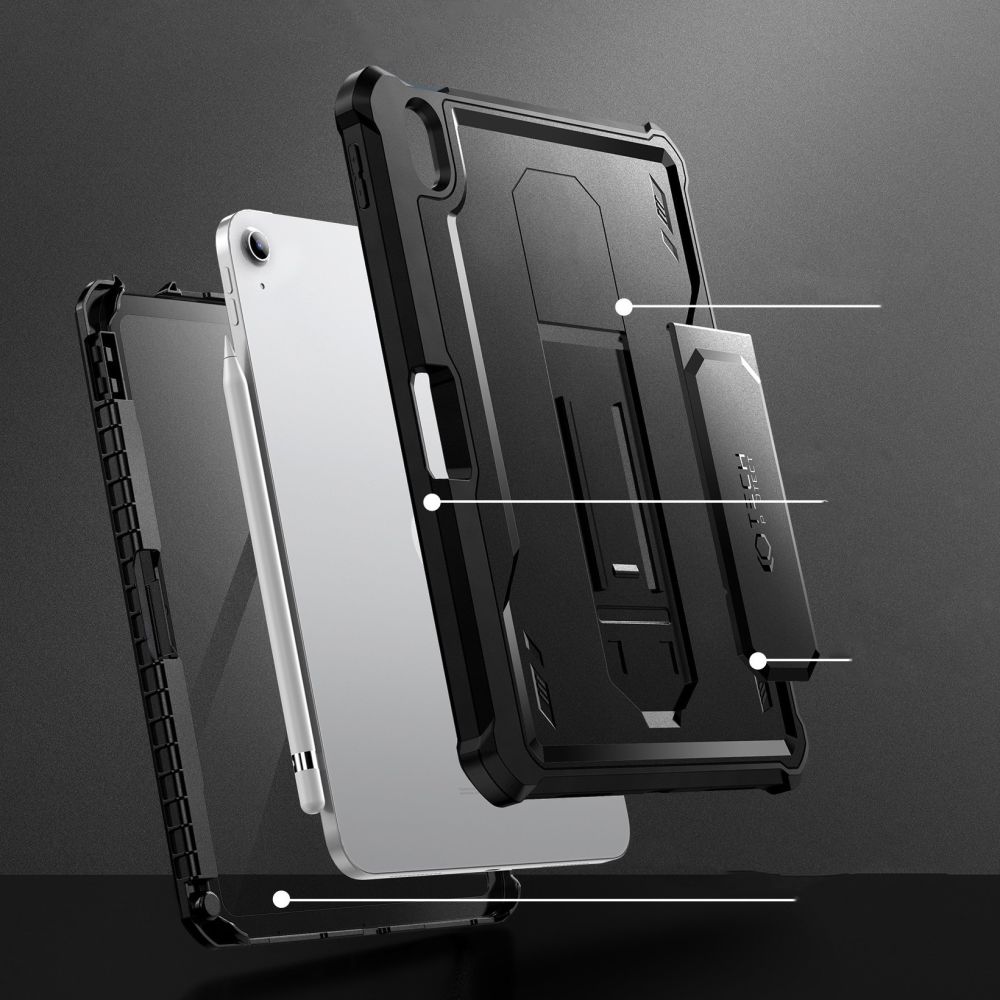 Tech-Protect iPad 10.9\" 2022 Case Kevlar Pro, Black