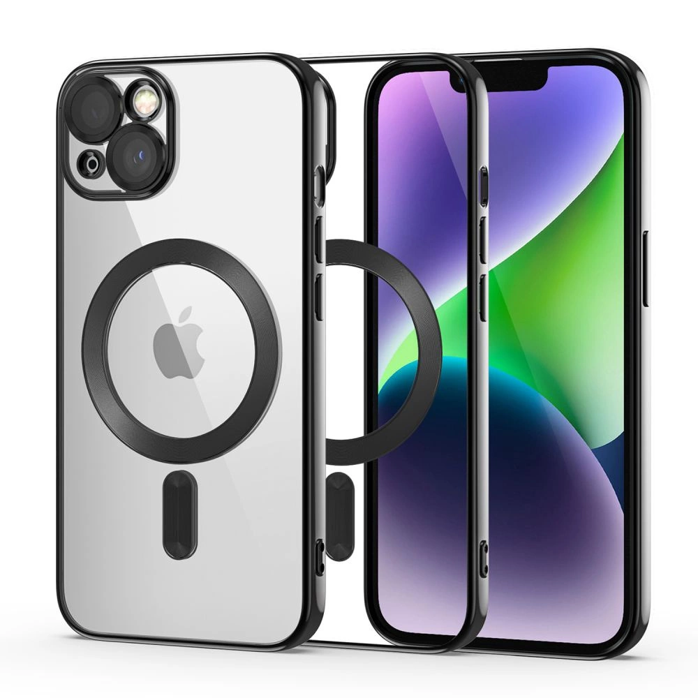 Apple iPhone 14 6.1'' Tech-Protect MagShine Line MagSafe Case Cover, Black