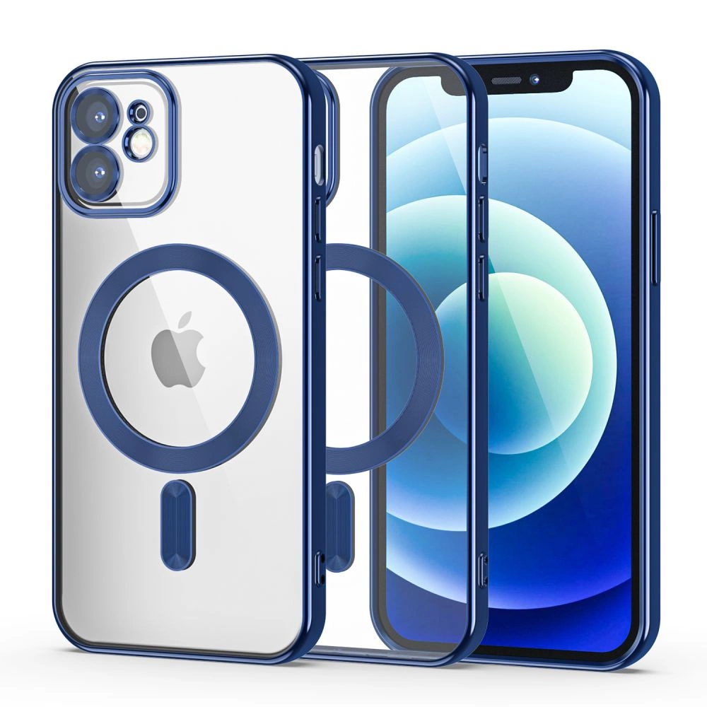 Apple iPhone 12 6.1'' Tech-Protect MagShine Line MagSafe Case Cover, Blue | Telefona Vāciņš Maciņš Apvalks Bampers
