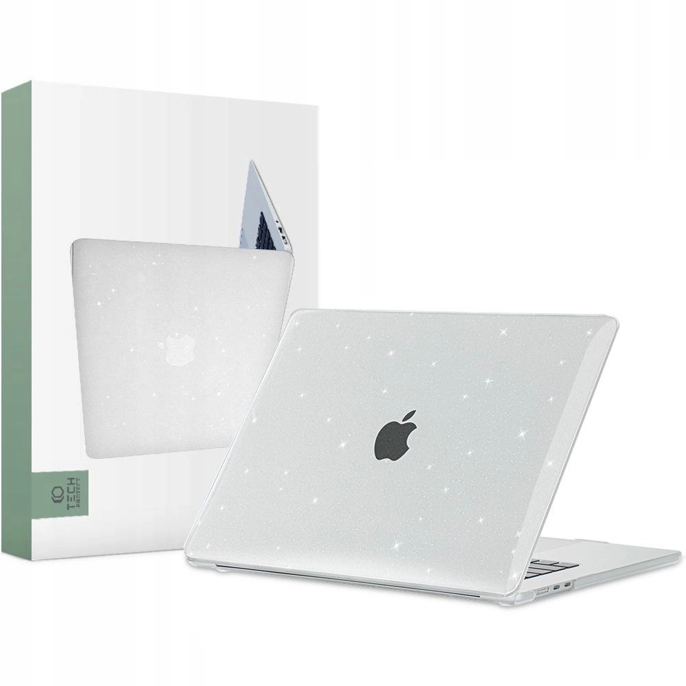 Tech-Protect SmartShell apvalks MacBook Air 15" M2 / M3 2023-2024 - caurspīdīgs un ar spīdumiem | case for...