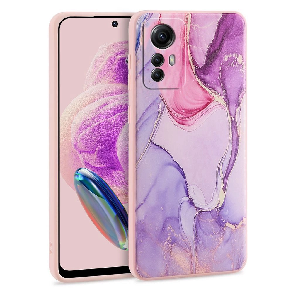 Xiaomi Redmi Note 12S Tech-Protect Mood Case Cover, Pink Marble | Чехол Обложка Бампер Кабура...
