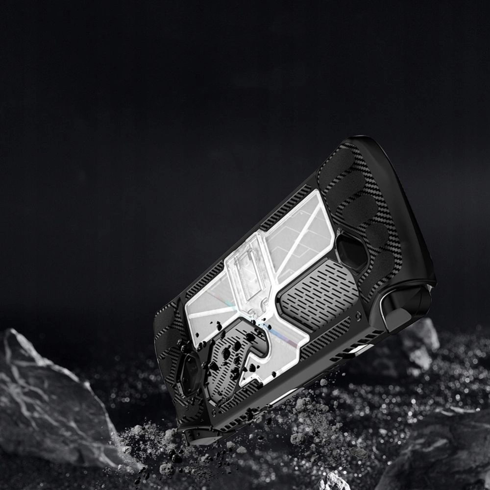 Tech-Protect Aizsardzības korpuss Asus ROG Ally - melns un caurspīdīgs | Defense case for black and transparent