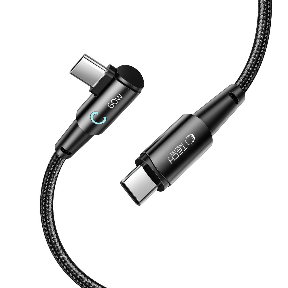 Tech-Protect UltraBoost L USB-C / USB-C kabelis 60W 6A 1m, pelēks