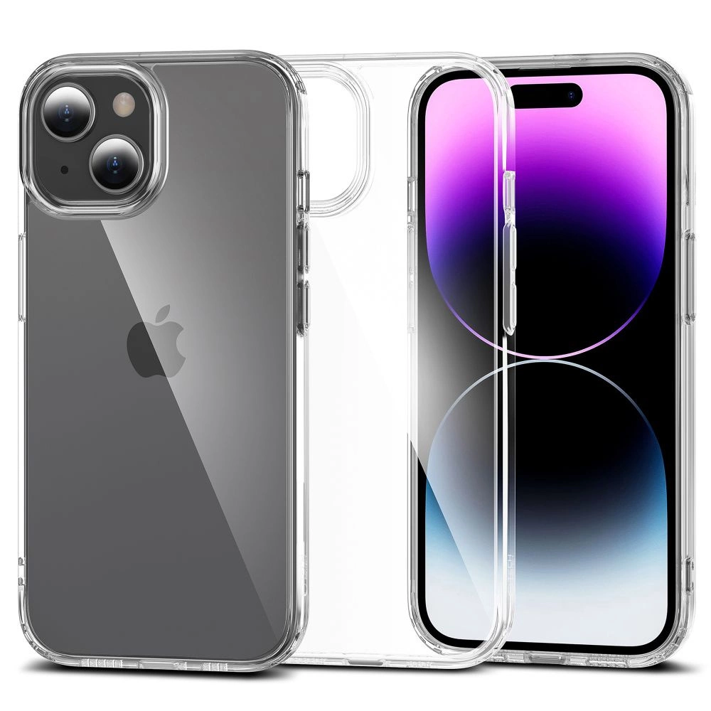 Apple iPhone 15 6.1'' Tech-Protect FlexAir Hybrid Cover Case, Transparent | Чехол Кабура для...