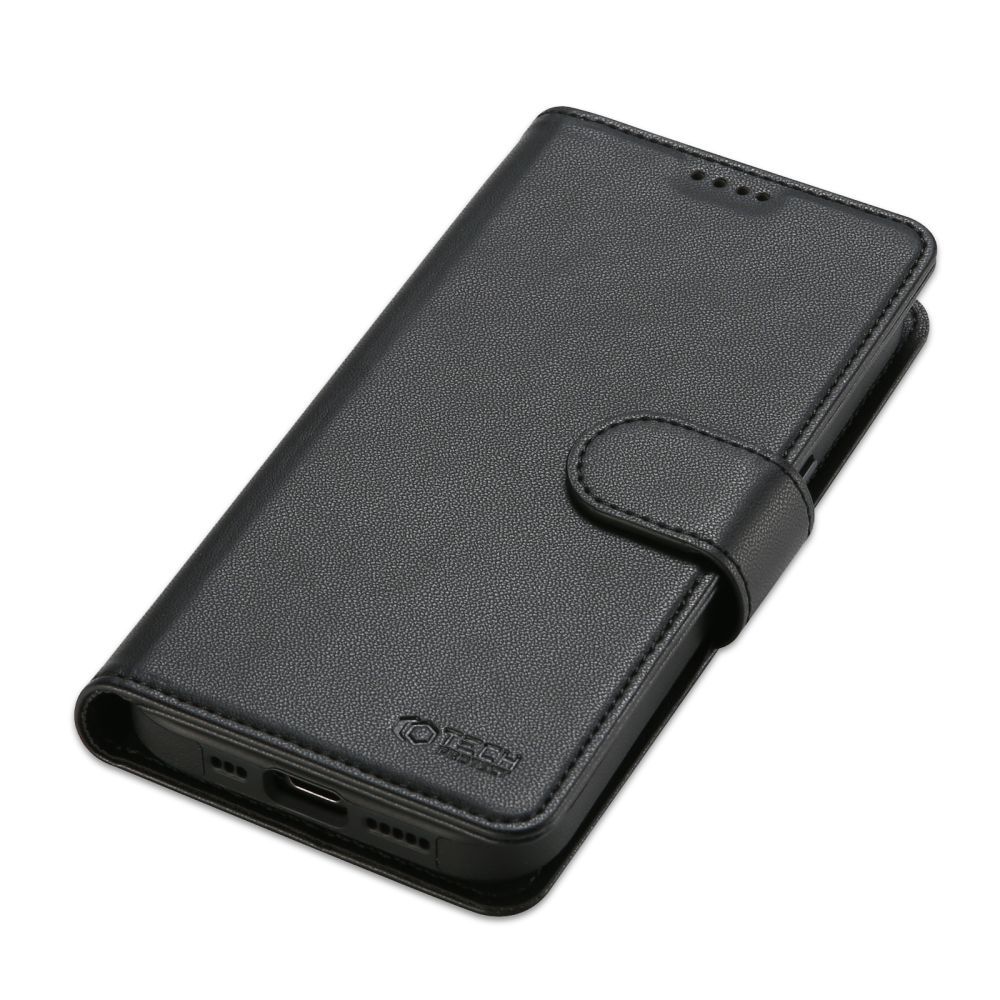 Apple iPhone 15 Pro 6.1\'\' Tech-Protect Wallet MagSafe Book Case Cover, Black