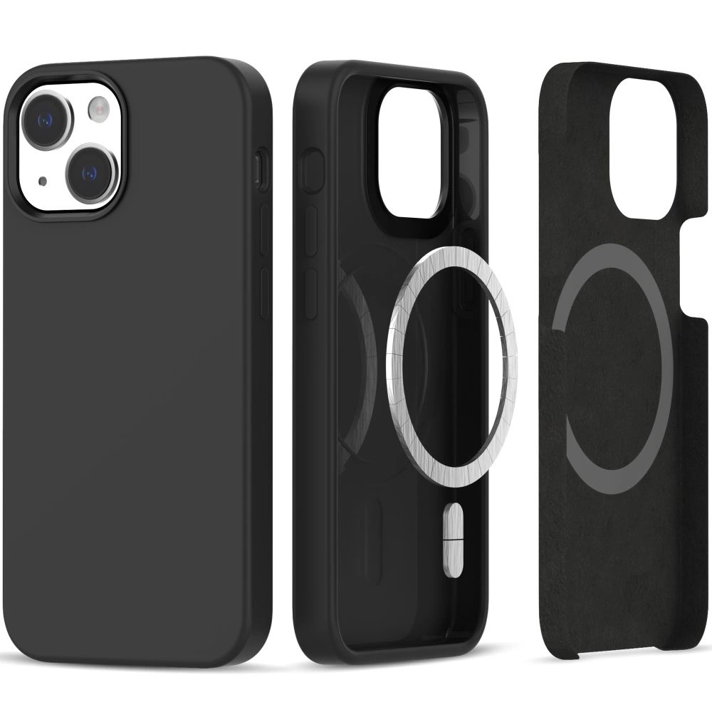 Tech-Protect iPhone 13 / 14 vāciņš Silicone MagSafe, melns
