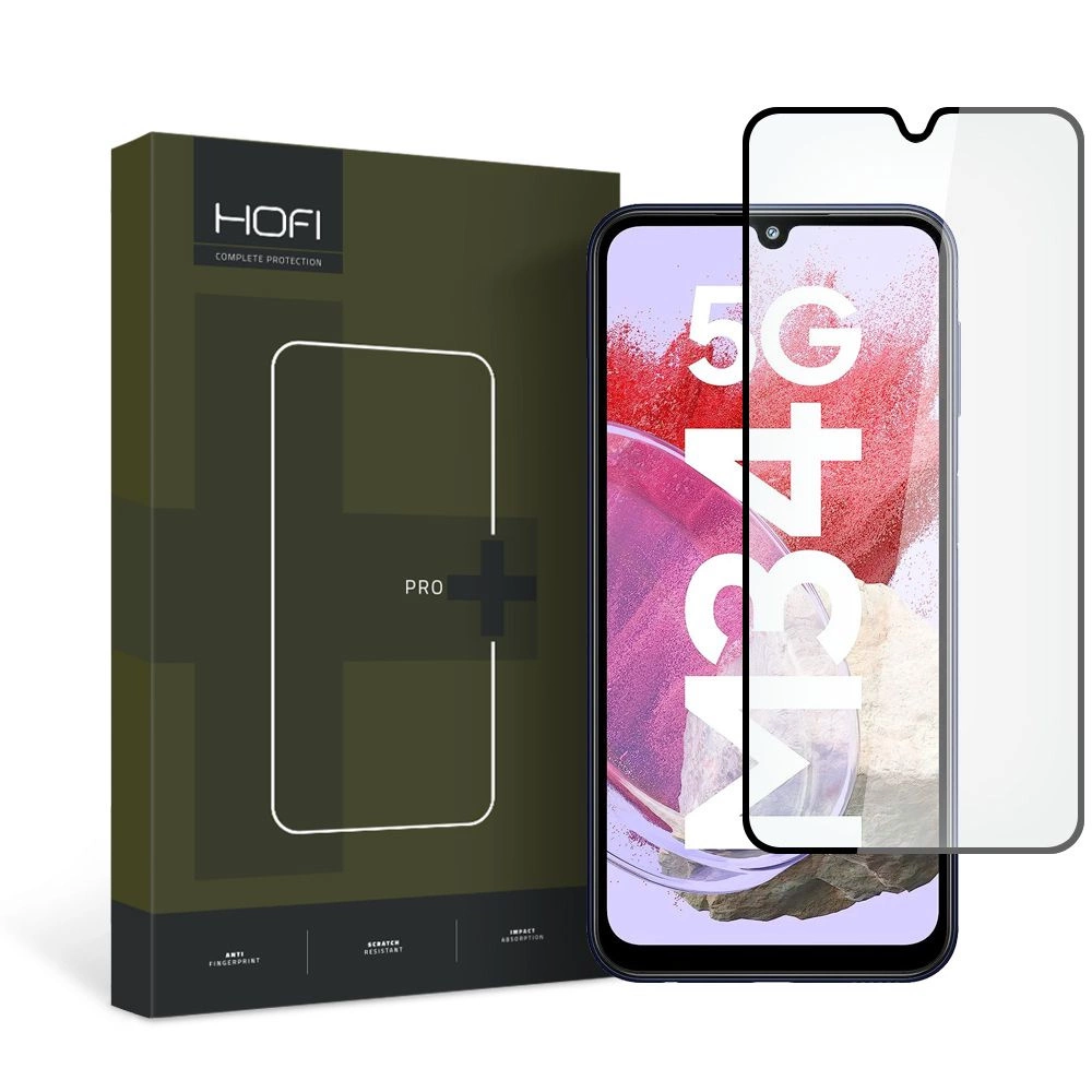 Hofi Glass Pro+ rūdīts stikls priekš Samsung Galaxy M34 5G - ar melnu rāmi | tempered for with black frame