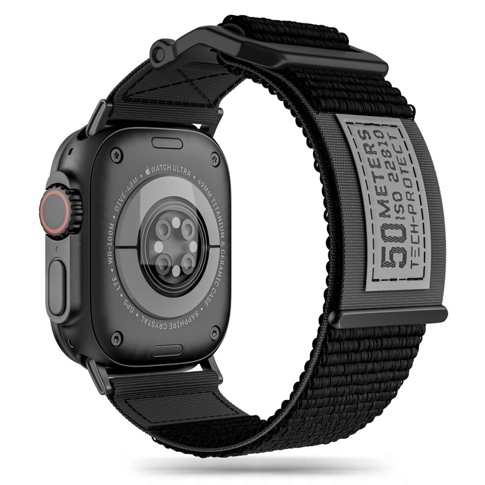 Ремешок Tech-Protect Scout для Apple Watch 4 / 5 6 7 8 9 SE Ultra 1 2 (42/44/45/49 мм) - черный