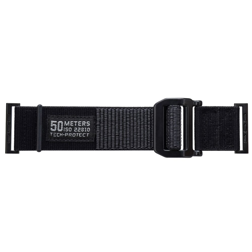 Tech-Protect Scout siksniņa Apple Watch 4 / 5 6 7 8 9 SE Ultra 1 2 (42/44/45/49 mm) - melna | strap for black