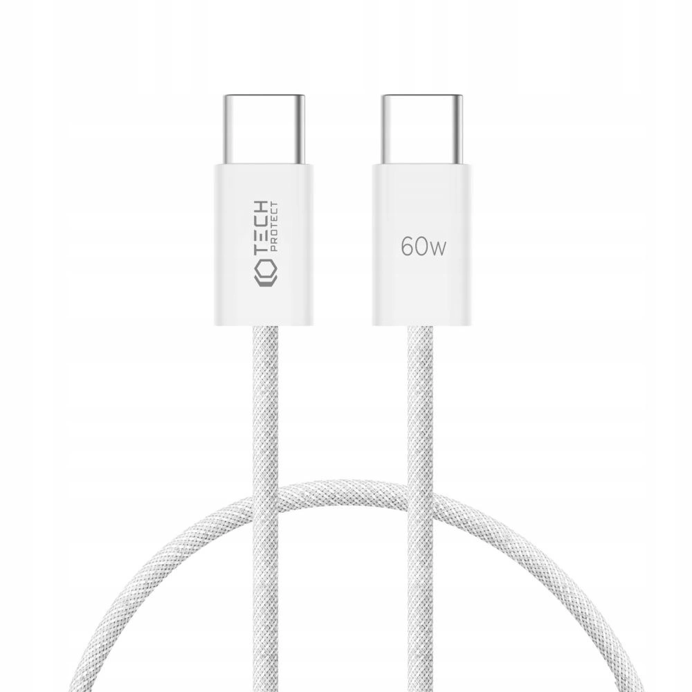 Кабель Tech-Protect UltraBoost Classic USB-C / PD 60W 3A 0,25 м - белый