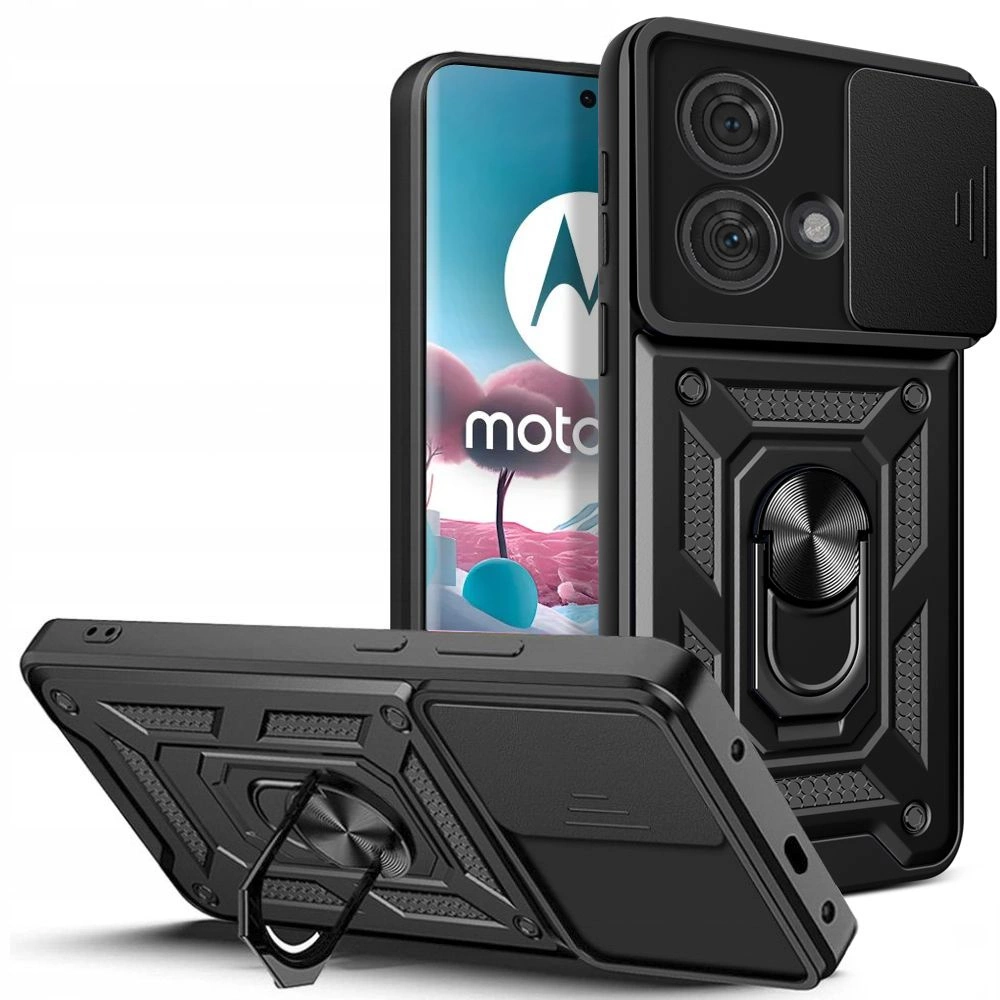 Motorola Edge 40 Neo Tech-Protect CamShield Pro Case Cover, Black | Telefona Vāciņš Maciņš Apvalks Bampers