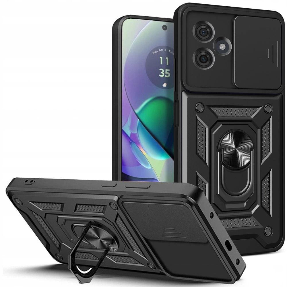 Motorola Moto G54 5G / G54 5G Power Edition Tech-Protect CamShield Pro Case Cover, Black | Telefona Vāciņš Maciņš...