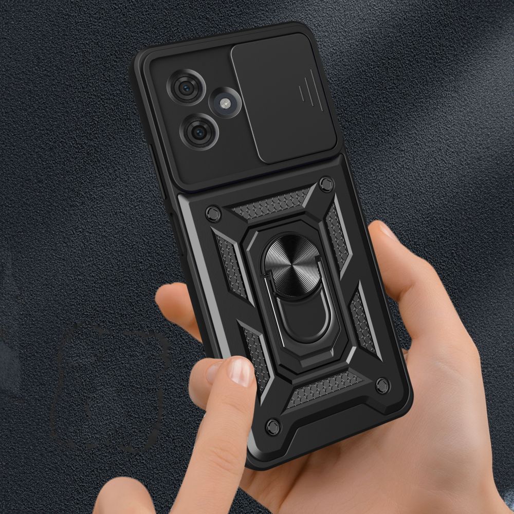 Motorola Moto G54 5G / G54 5G Power Edition Tech-Protect CamShield Pro Case Cover, Black | Чехол Кейс...