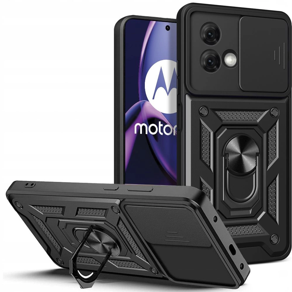 Motorola Moto G84 5G Tech-Protect CamShield Pro Case Cover, Black