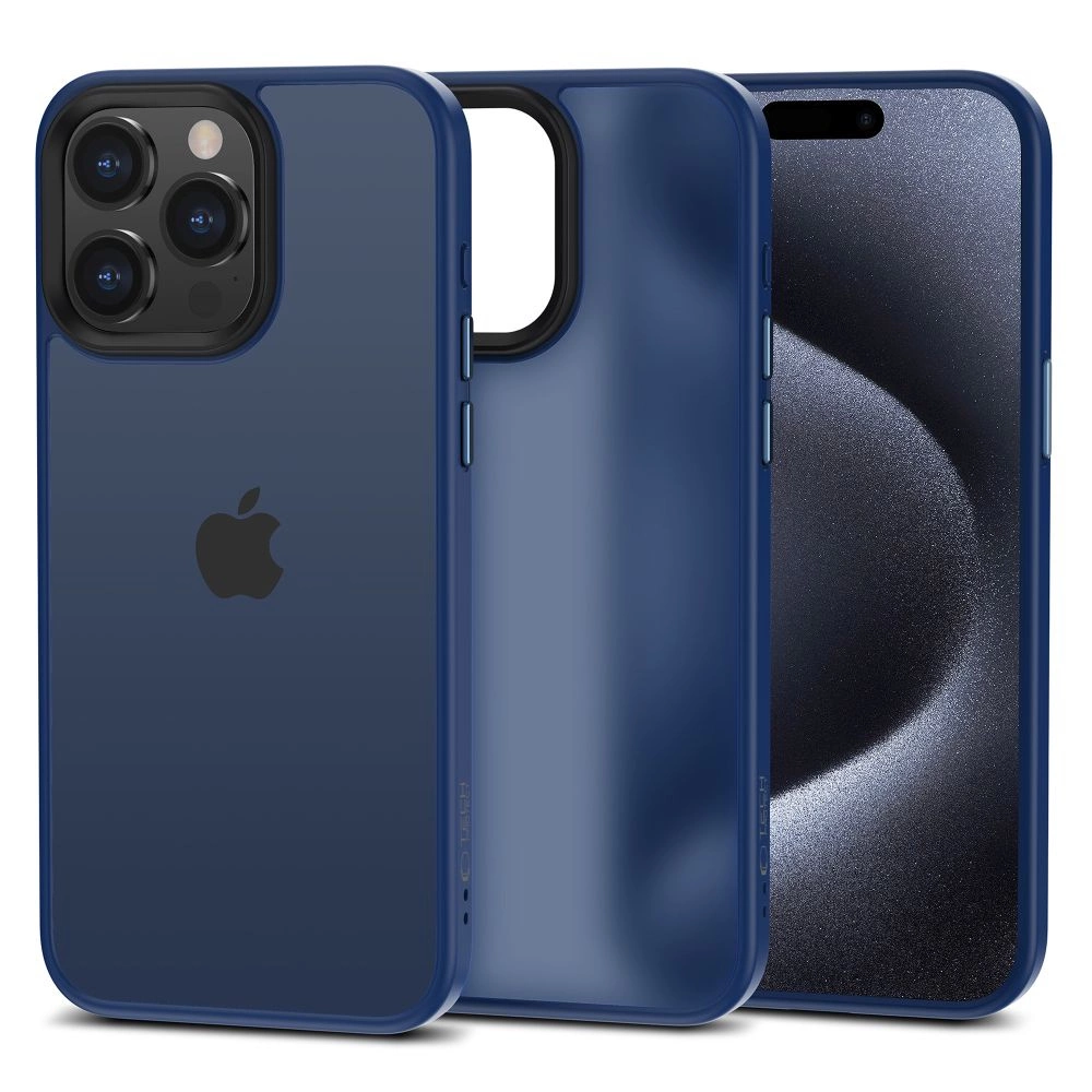 Apple iPhone 15 Pro Max 6.7'' Tech-Protect MagMat Case Cover, Navy Blue Matte | Telefona Vāciņš Maciņš Apvalks...