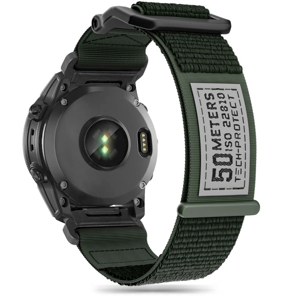 Ремешок Tech-Protect Scout для Garmin Fenix 5 / 6 Pro 7 - темно-зеленый