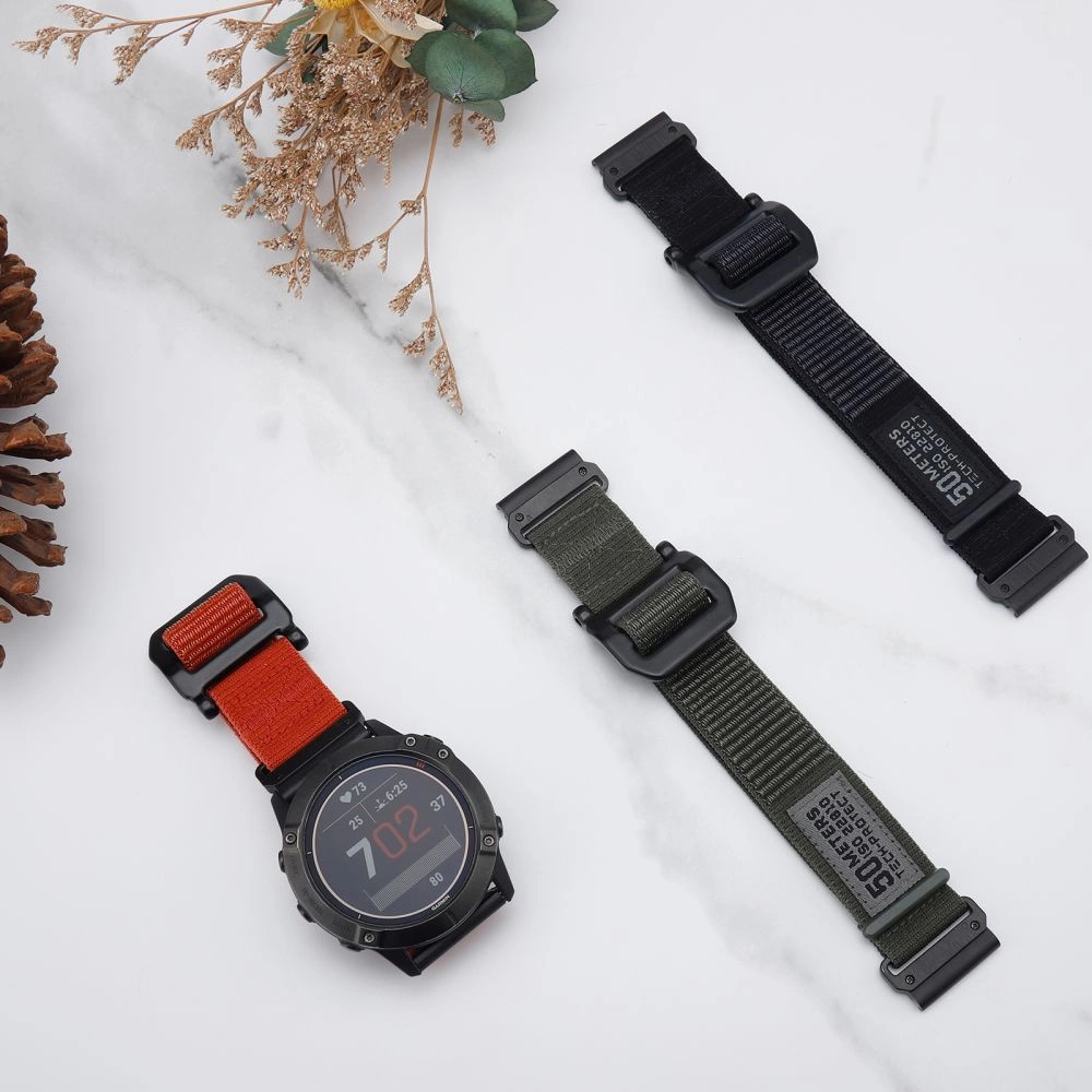 Tech-Protect Scout strap for Garmin Fenix 5 / 6 / 6 Pro / 7 - dark green
