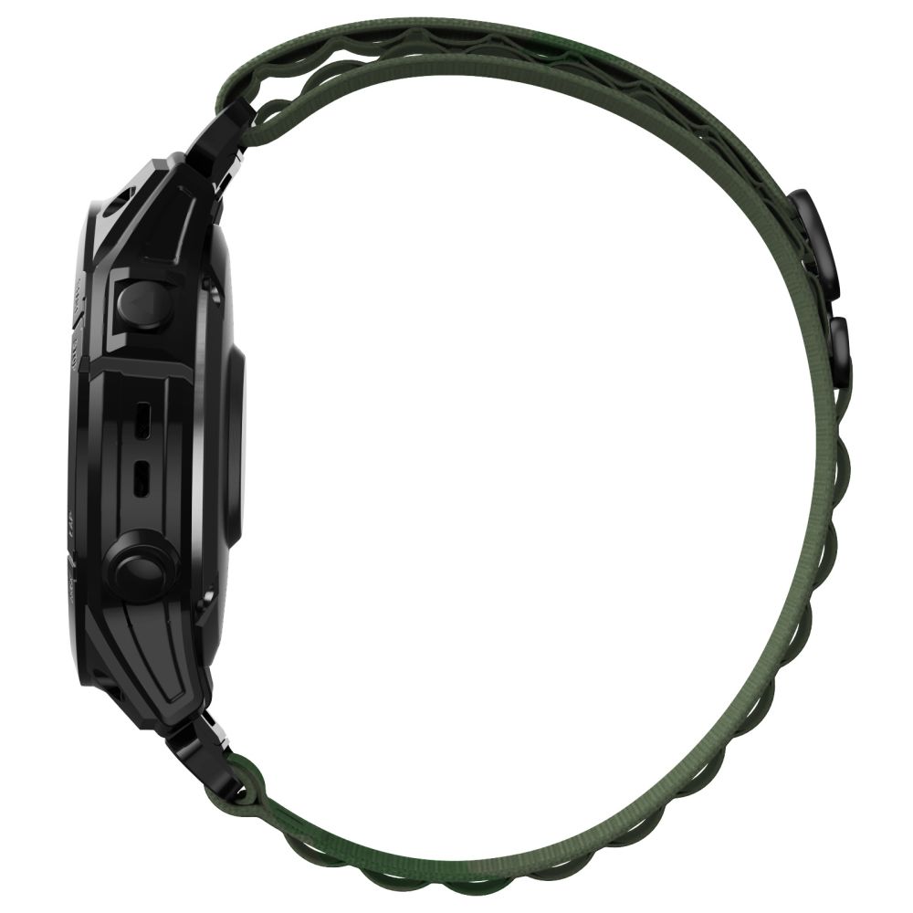 Tech-Protect Nylon Pro Strap for Garmin Fenix 5 / 6 / 7, Dark Green
