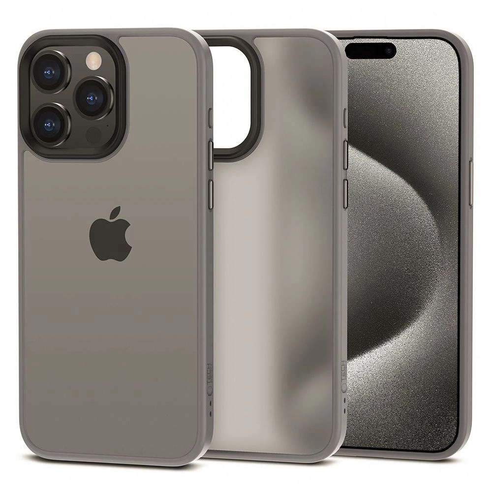 Apple iPhone 15 Pro 6.1'' Tech-Protect MagMat Case Cover, Titanium Matte | Telefona Vāciņš Maciņš Apvalks Bamperis