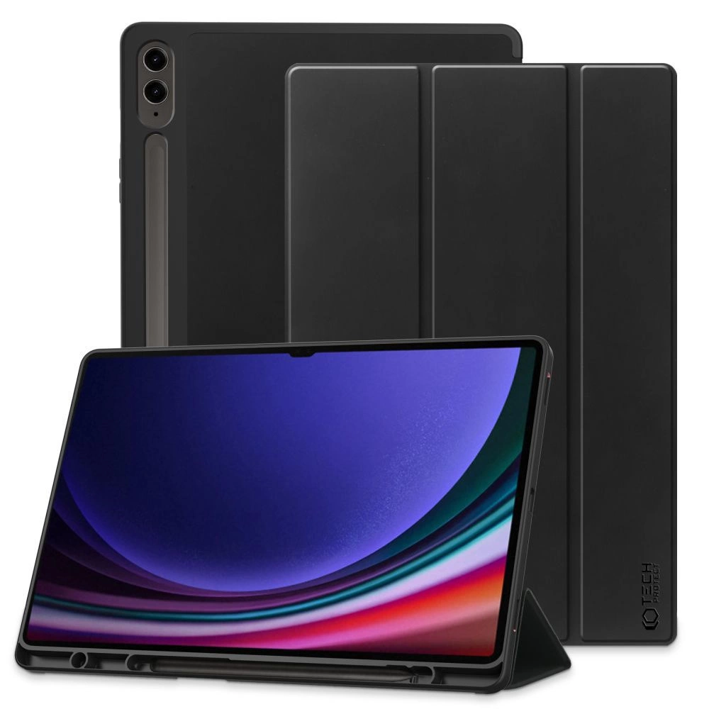 Samsung Galaxy Tab S9 FE+ Plus 12.4'' (SM-X610 / X616B) Tech-Protect SC Pen Protective Cover Case, Black | Planšetes...