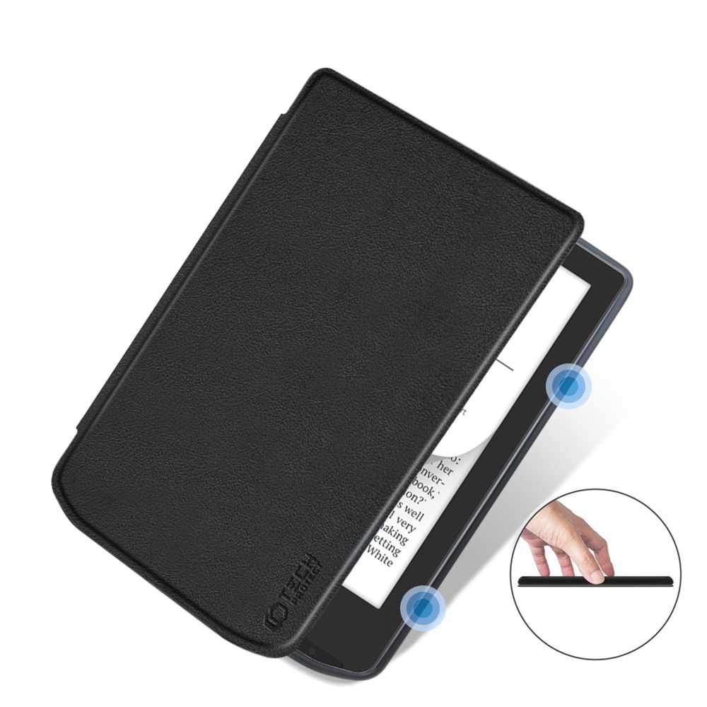 PocketBook Verse / Verse Pro Tech-Protect Case Cover Shell, Black | Vāciņš Apvalks Maciņš E-Grāmatai E-Lasītājam