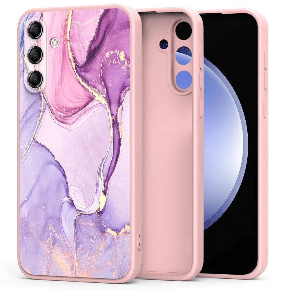 Samsung Galaxy S23 FE (SM-S711B/DS) Tech-Protect Mood Case Cover, Pink Marble | Telefona Vāciņš Maciņš Apvalks...