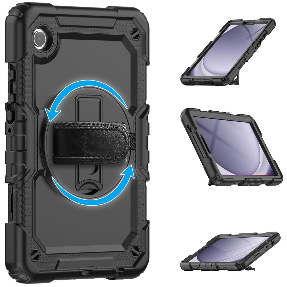 Samsung Galaxy Tab A9+ Plus (SM-X210, X215, X216B) Tech-Protect Solid360 Cover Case, Black | Чехол Книжка...