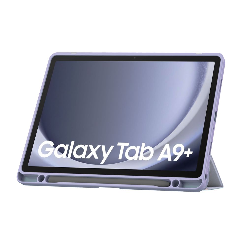 Samsung Galaxy Tab A9+ Plus (SM-X210, X215, X216B) Tech-Protect SC Pen Hybrid Cover Case, Purple Marble | Чехол...