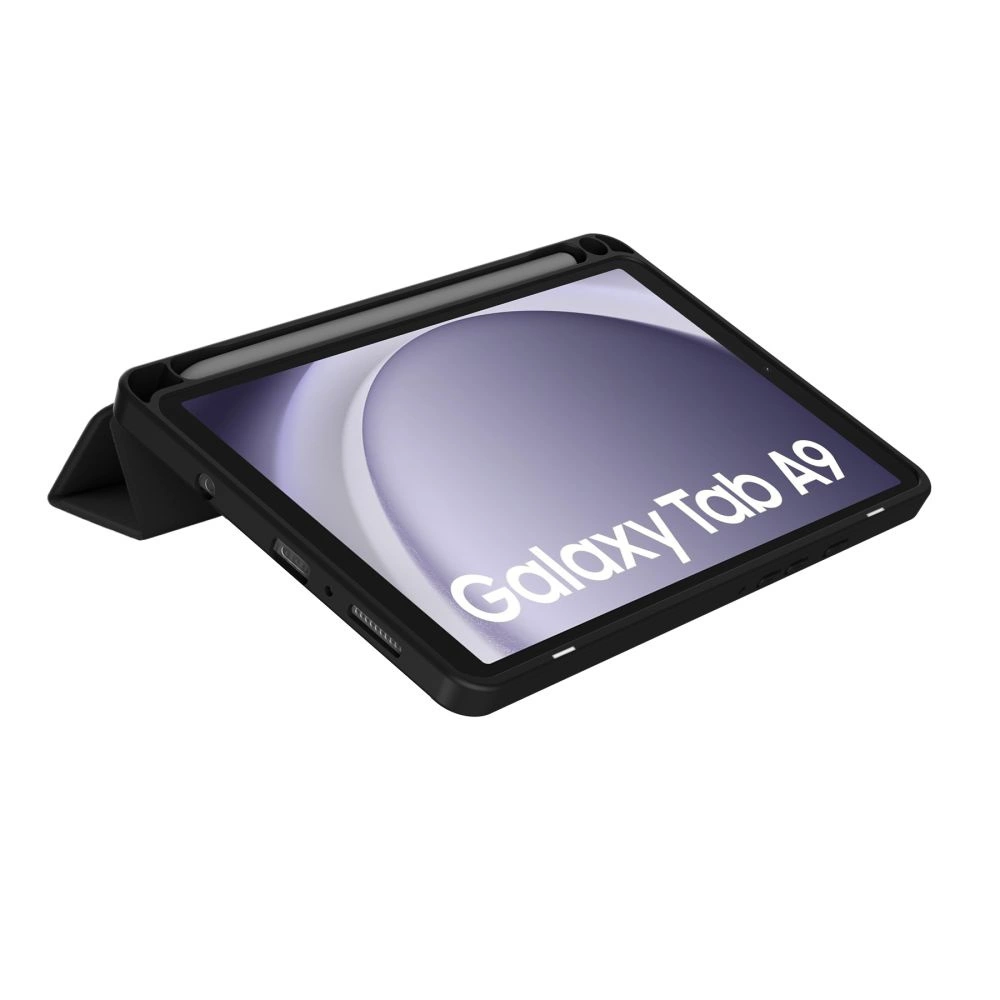 Samsung Galaxy Tab A9 ( SM-X110 / X115 ) Tech-Protect SC Pen Hybrid Cover Case, Black | Planšetes Vāciņš Maciņš...