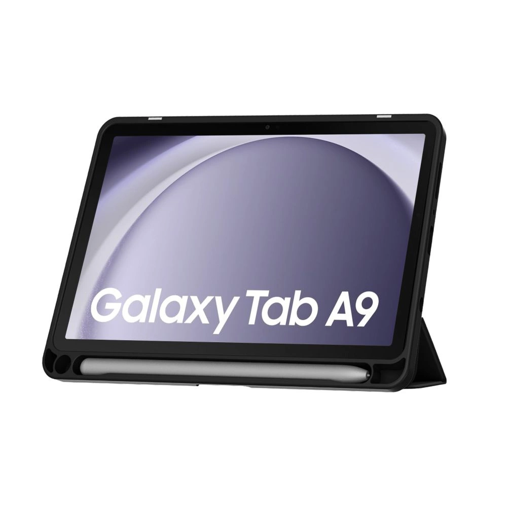 Samsung Galaxy Tab A9 ( SM-X110 / X115 ) Tech-Protect SC Pen Hybrid Cover Case, Black | Planšetes Vāciņš Maciņš...