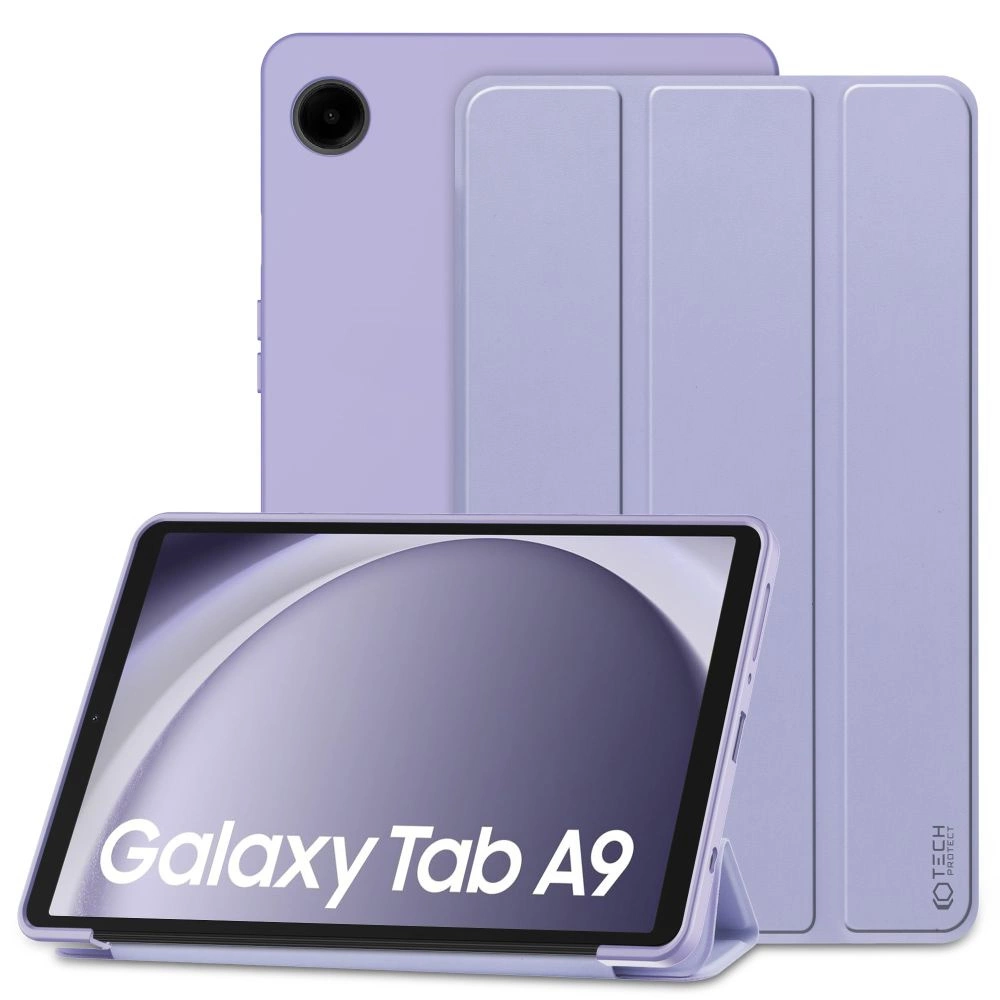 Samsung Galaxy Tab A9 ( SM-X110 / X115 ) Trifold Tech-Protect SmartCase Protective Cover Case, Purple | Чехол...