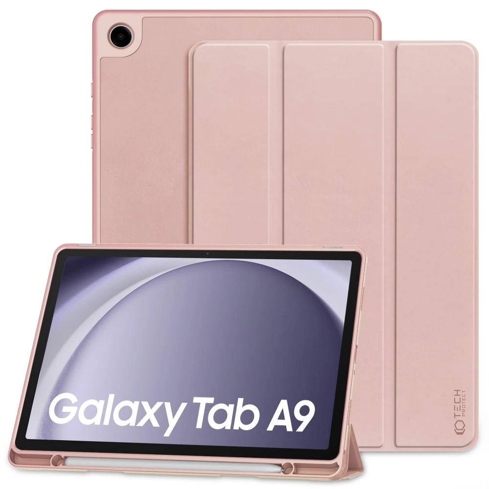 Samsung Galaxy Tab A9 ( SM-X110 / X115 ) Tech-Protect SC Pen Protective Cover Case, Pink | Чехол Книжка...