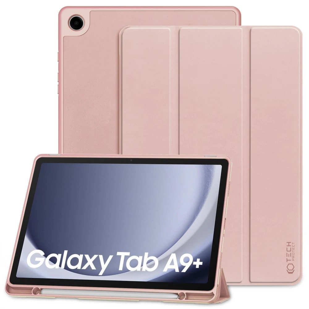 Samsung Galaxy Tab A9+ Plus (SM-X210, X215, X216B) Tech-Protect SC Pen Protective Cover Case, Pink | Чехол...