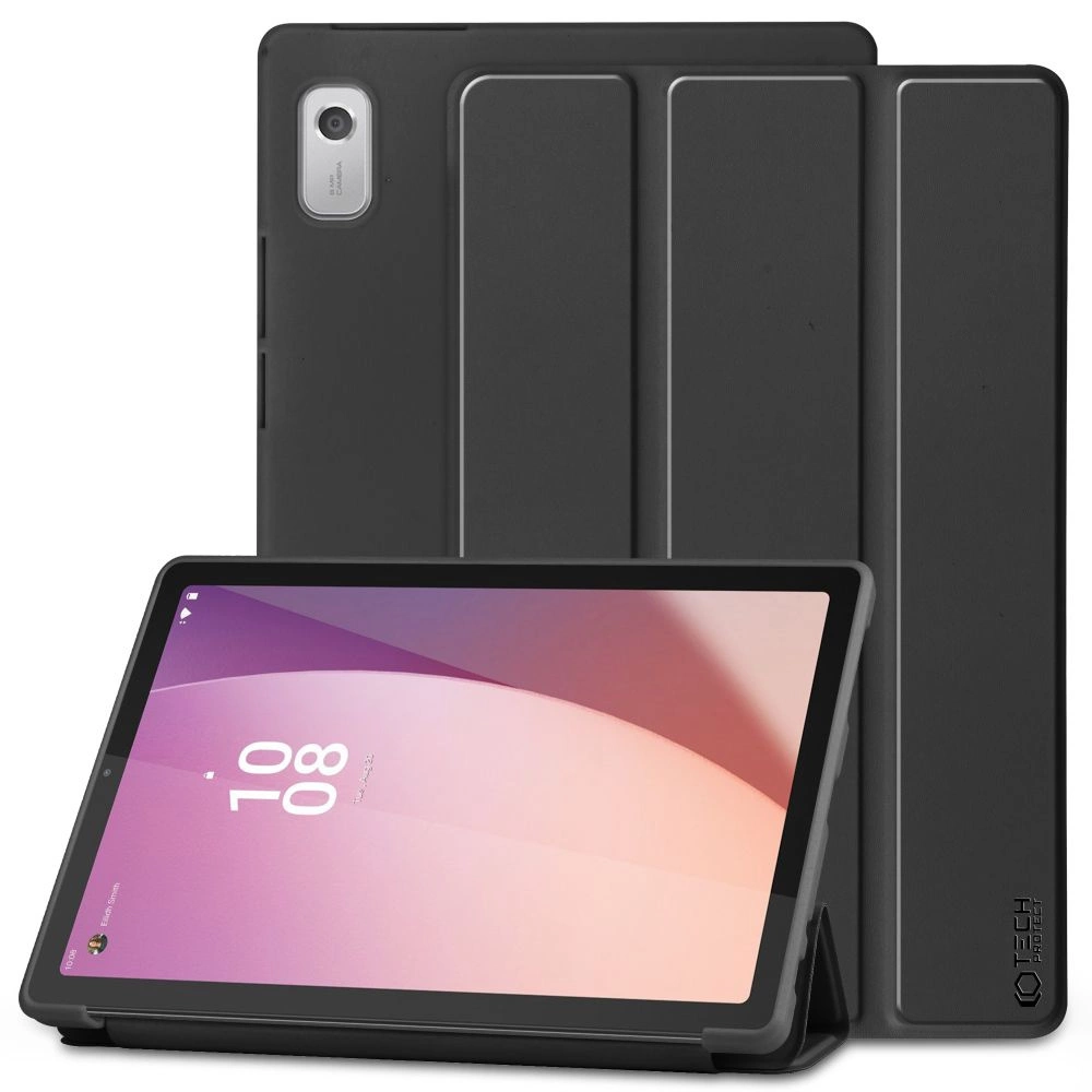 Lenovo Tab M9 (TB310FU) Trifold Tech-Protect SmartCase Protective Cover Case, Black | Planšetes Vāciņš Maciņš...