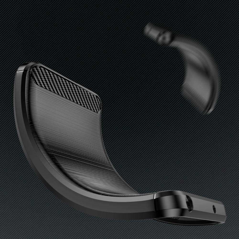 Xiaomi Redmi 13C / Poco C65 Tech-Protect TPUCarbon Fiber TPU Protective Case Cover, Black
