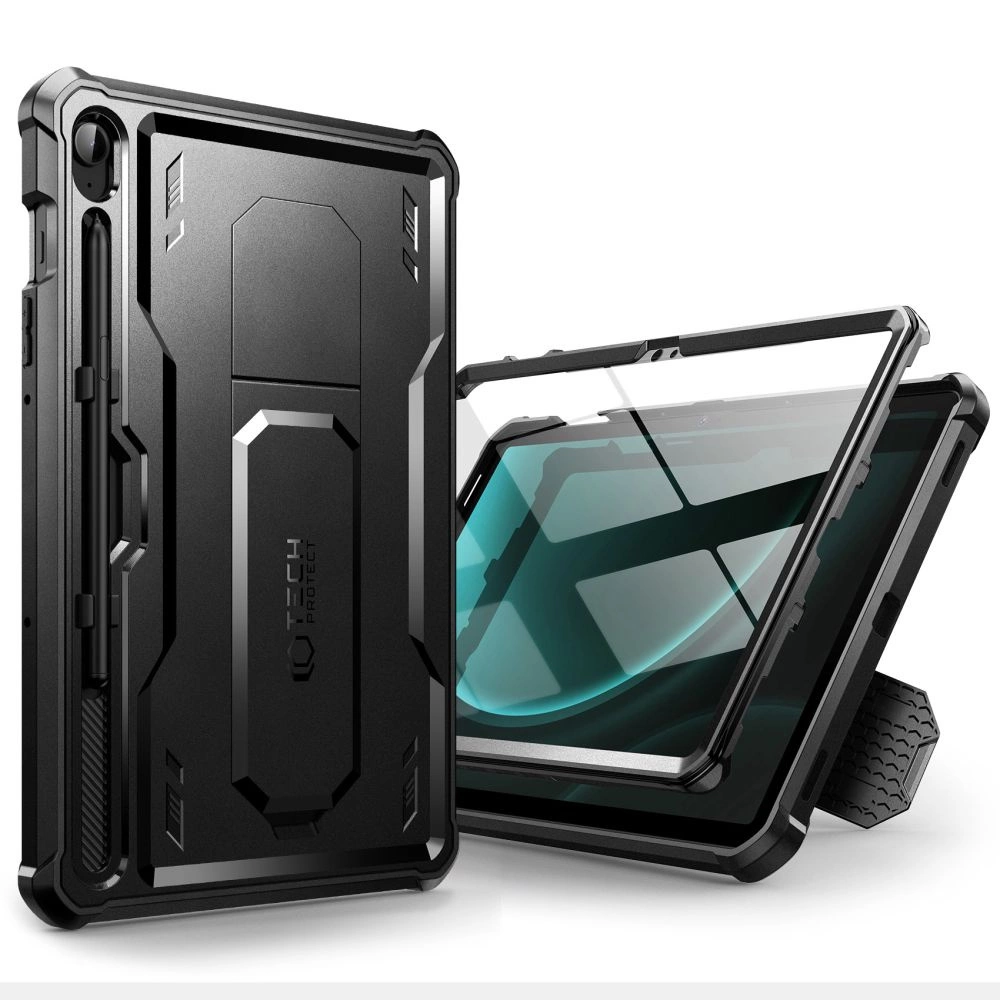 Samsung Galaxy Tab S9 FE 10.9'' (SM-X510 / X516B) Tech-Protect Kevlar Pro Cover Case, Black | Planšetes Vāciņš...