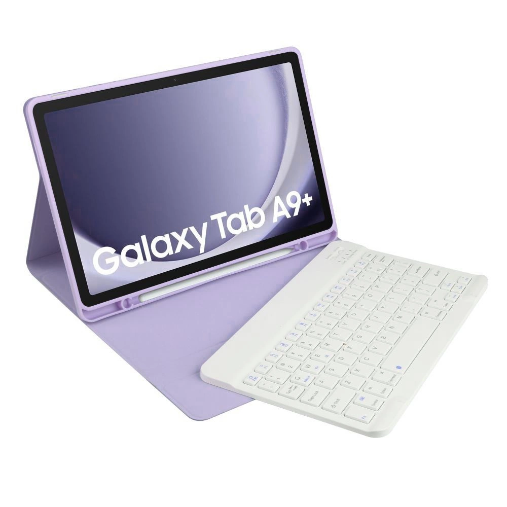 Samsung Galaxy Tab A9+ Plus (SM-X210, X215, X216B) Tech-Protect SC Pen Case Cover with Bluetooth Keyboard, Purple |...