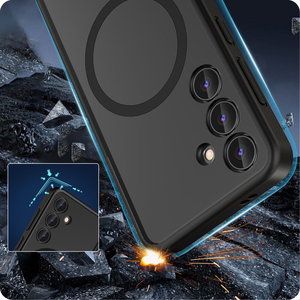 Samsung Galaxy S24 (SM-S921) Tech-Protect MagMat MagSafe Case Cover, Matte Black | Чехол Обложка...