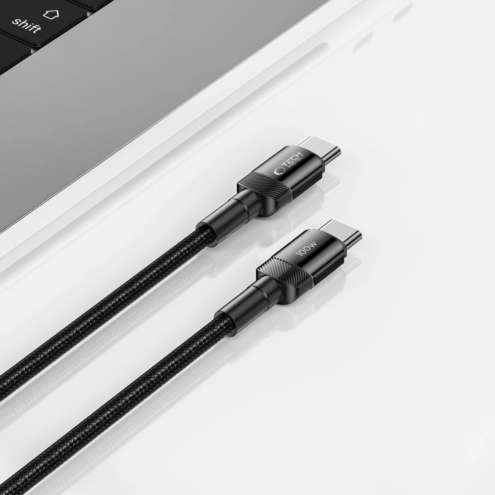 Кабель Tech-Protect UltraBoost Evo USB-C / PD 100W 5A 1m - черный