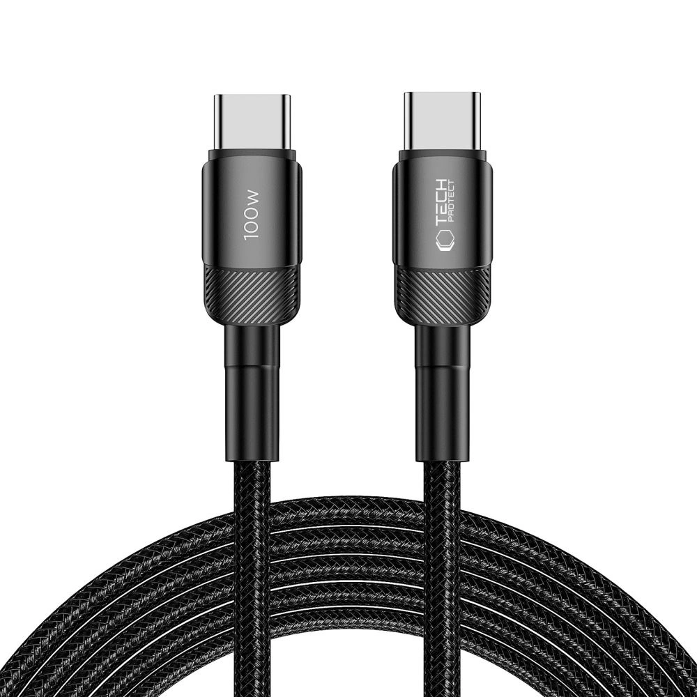 Кабель Tech-Protect UltraBoost Evo USB-C / PD 100W 5A 3м - черный