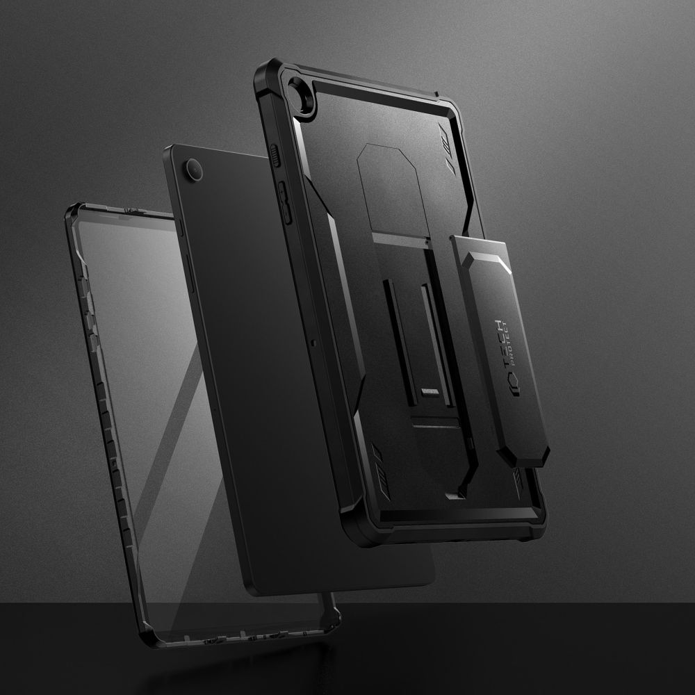 Samsung Galaxy Tab A9+ Plus (SM-X210, X215, X216B) Tech-Protect Kevlar Pro Cover Case, Black | Чехол Книжка...