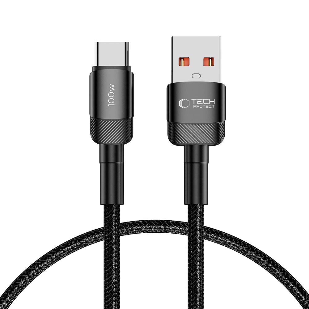 Tech-Protect UltraBoost Evo USB-C / kabelis 100W 5A 0.5m - melns | cable black
