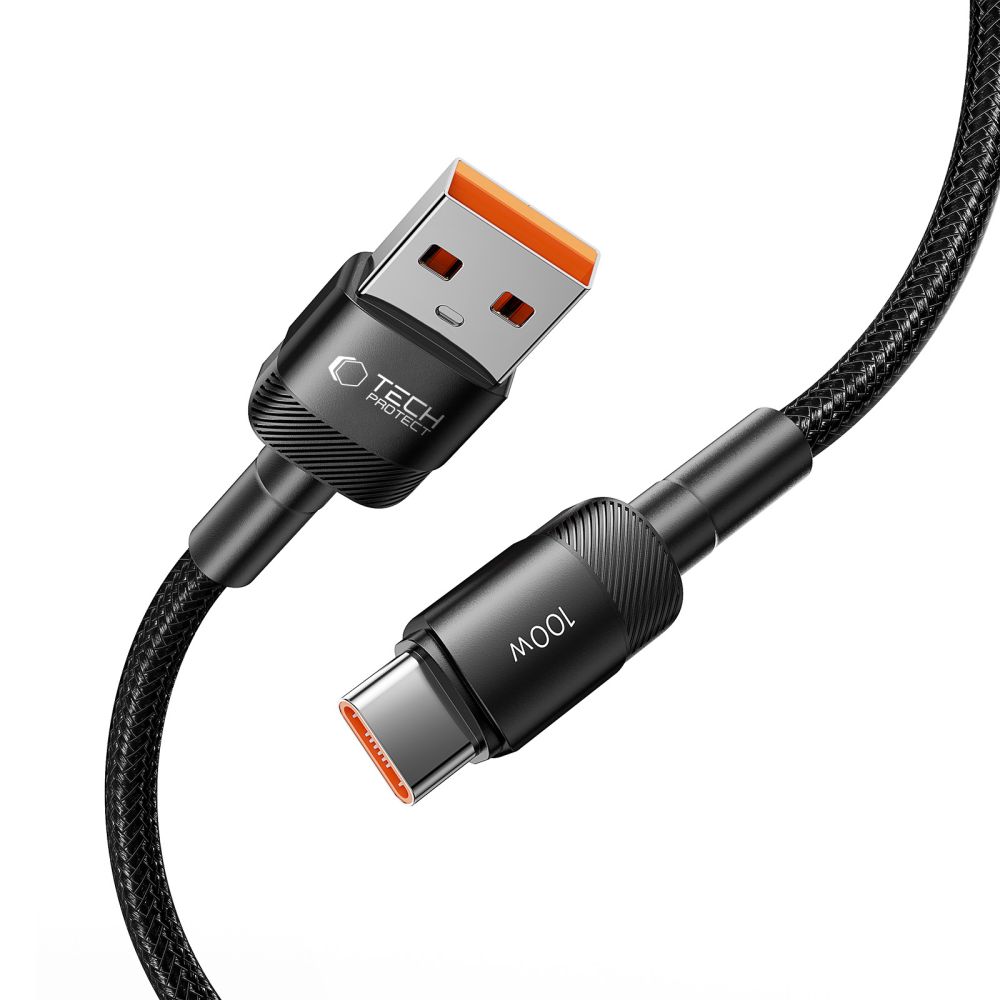 Tech-Protect UltraBoost Evo USB-C / USB-A Cable 100W 5A 0.5m, Black