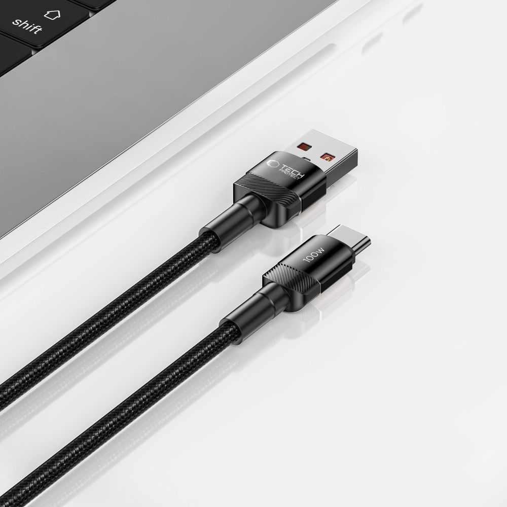 Tech-Protect UltraBoost Evo USB-C / USB-C cable 100W 5A 0.25m - black