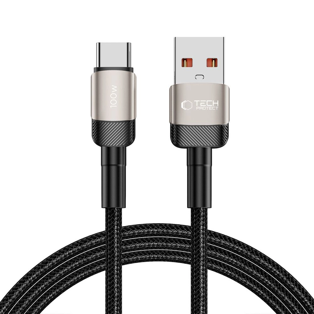 Tech-Protect UltraBoost Evo USB-C / kabelis 100W 5A 2m - titāna krāsā | cable titanium
